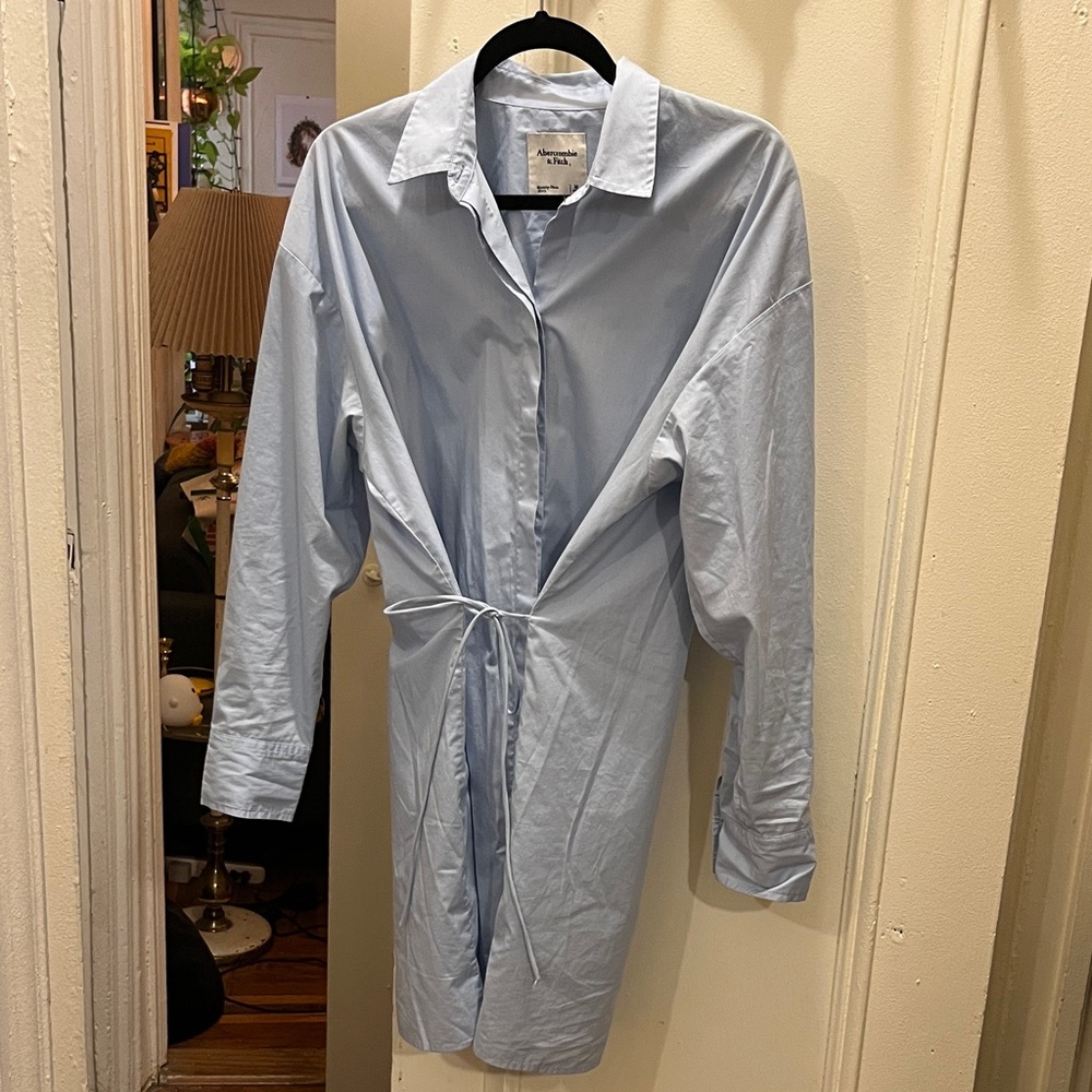 Abercrombie & Fitch Light Blue Shirt Dress